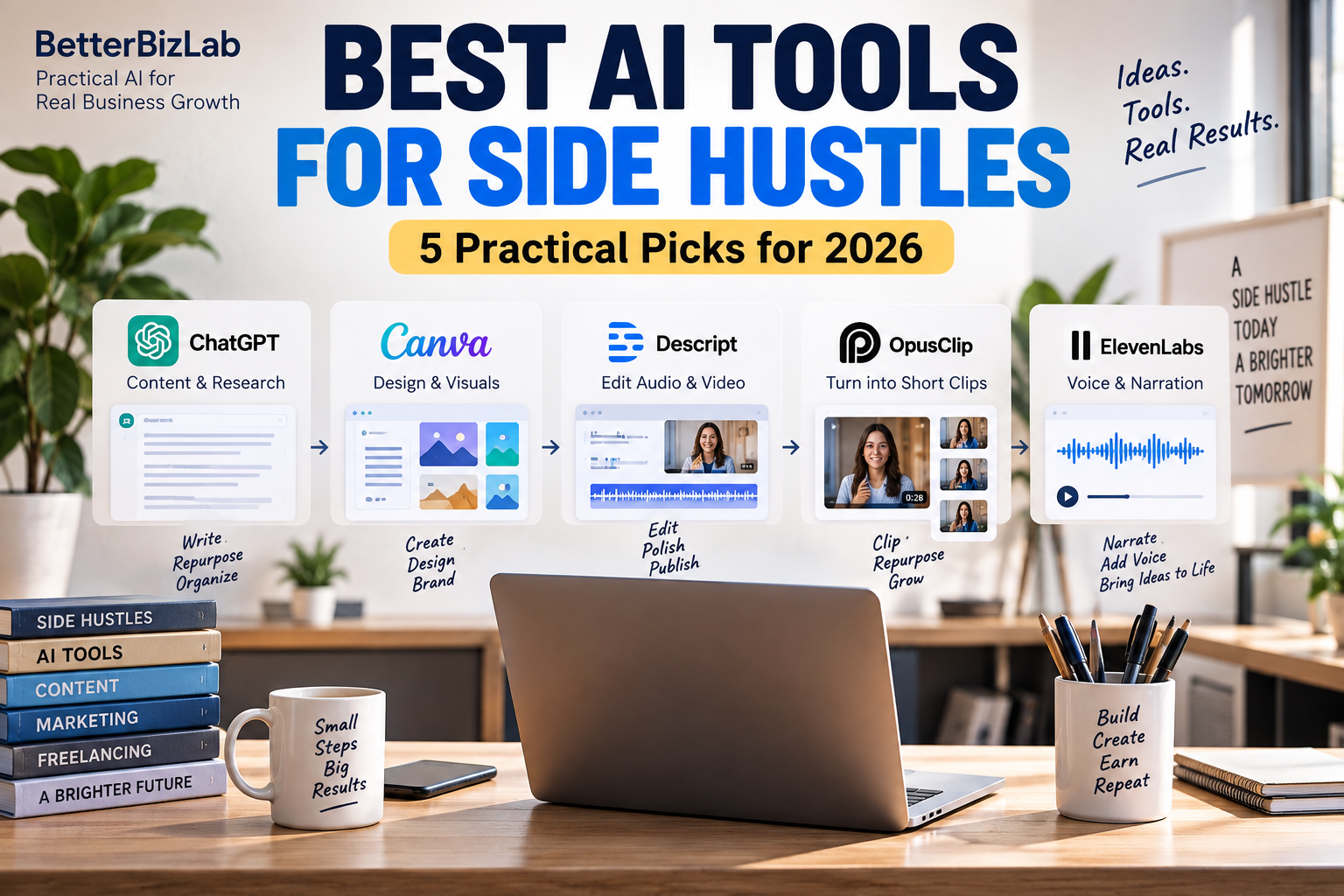Best AI Tools for Side Hustles in 2026