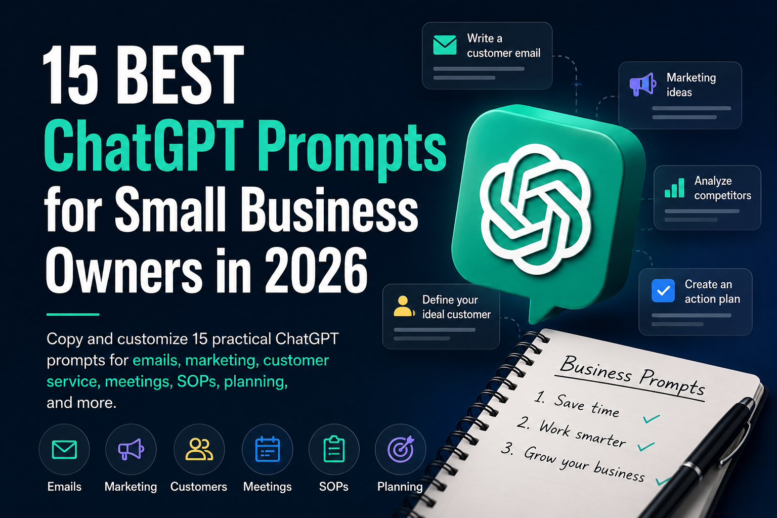 15 Best ChatGPT Prompts for Small Business Owners in 2026
