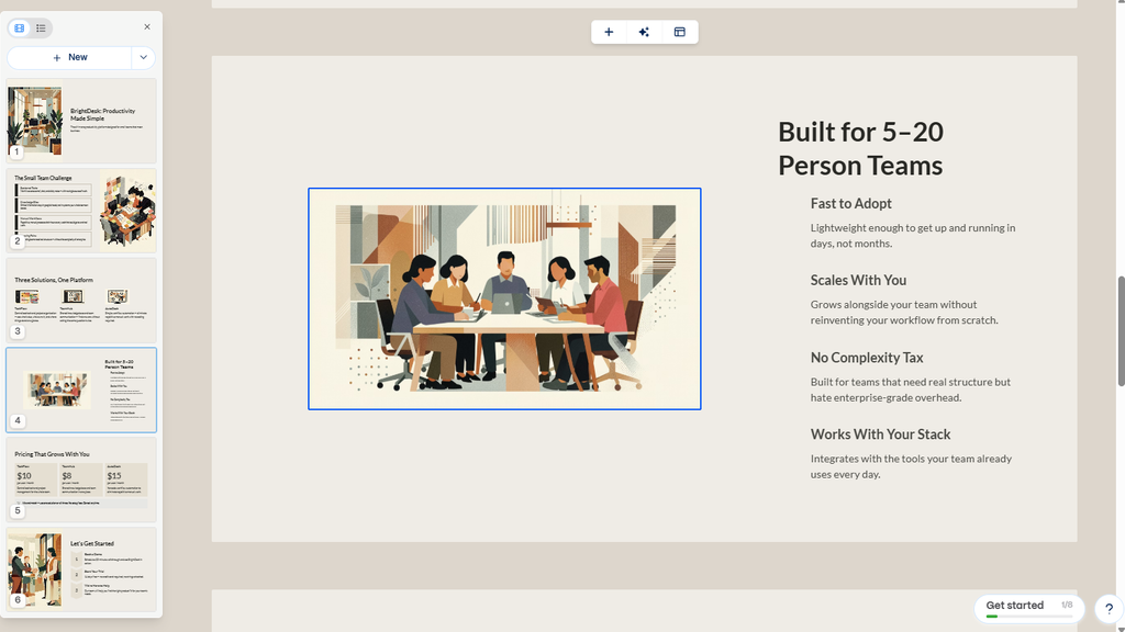 Gamma AI generated unsupported product claims during a BetterBizLab hands-on test