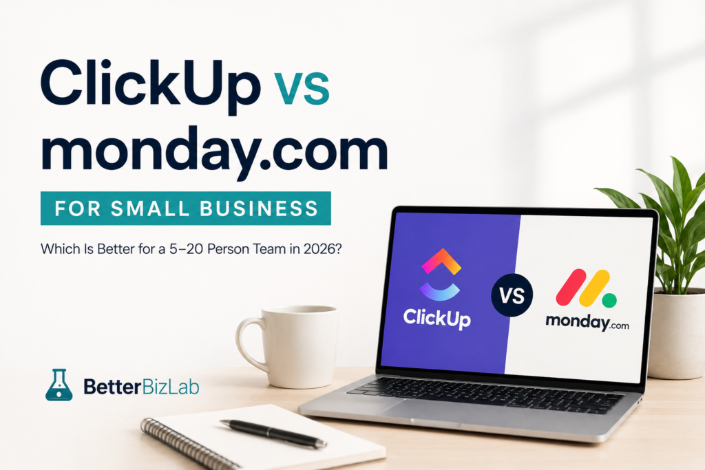 ClickUp vs monday.com for Small Business in 2026: Which Is Better for a 5–20 Person Team?