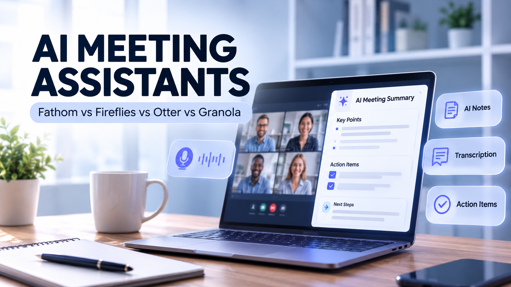 Best AI Meeting Assistants for Small Business in 2026: Fathom vs Fireflies vs Otter vs Granola
